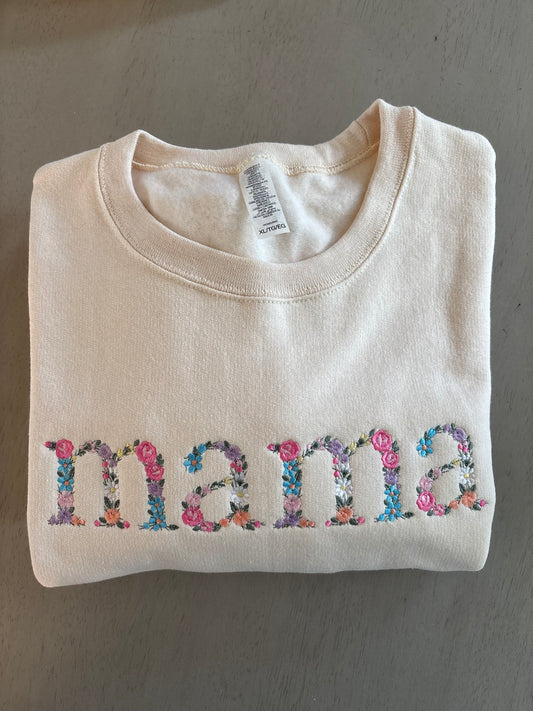 Mama floral Sweatshirt