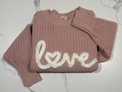 Chenille Yarn Knit Sweater