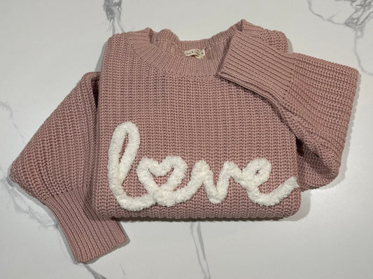 Chenille Yarn Knit Sweater